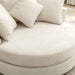 Orisfur 360° Swivel Accent Barrel Chair with Storage Ottoman and 4 Pillows, Modern Chenille Leisure Chair, Cream Default -DTYStore