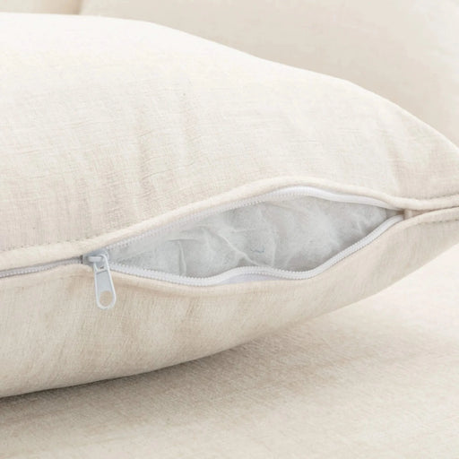 Orisfur 360° Swivel Accent Barrel Chair with Storage Ottoman and 4 Pillows, Modern Chenille Leisure Chair, Cream Default -DTYStore