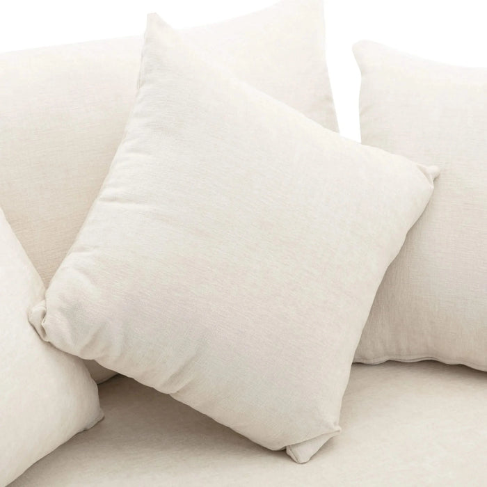 Orisfur 360° Swivel Accent Barrel Chair with Storage Ottoman and 4 Pillows, Modern Chenille Leisure Chair, Cream Default -DTYStore