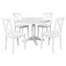 Orisfur. 5 Pieces Dining Table and Chairs Set for 4 Persons, Kitchen Room Solid Wood Table with 4 Chairs Default -DTYStore