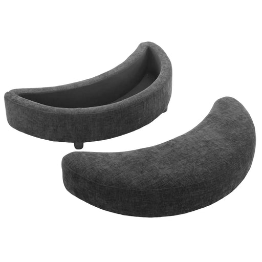 Orisfur Modern Chenille 360° Swivel Accent Barrel Chair with Storage Ottoman & 4 Pillows-DTYStore