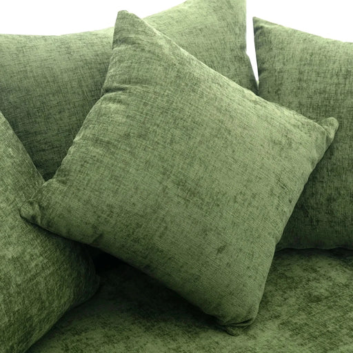 Orisfur Modern Chenille 360° Swivel Accent Barrel Chair with Storage Ottoman & 4 Pillows-DTYStore