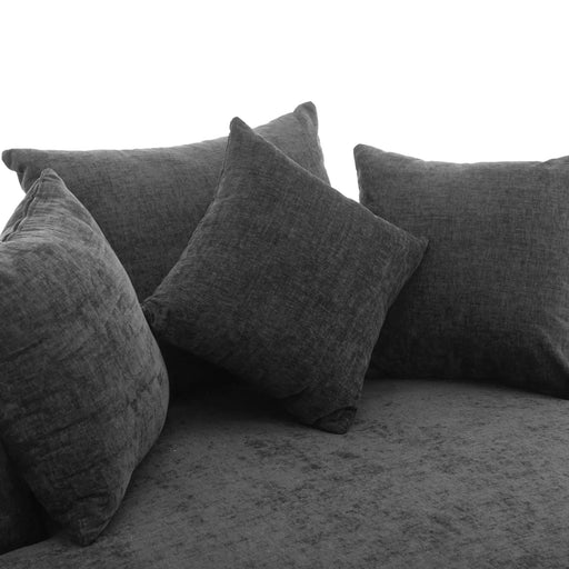 Orisfur Modern Chenille 360° Swivel Accent Barrel Chair with Storage Ottoman & 4 Pillows-DTYStore