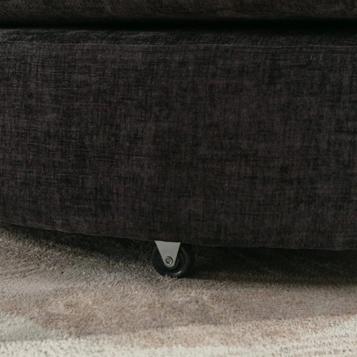 Orisfur Modern Chenille 360° Swivel Accent Barrel Chair with Storage Ottoman & 4 Pillows-DTYStore