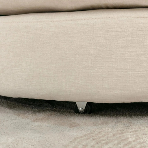 Orisfur Modern Chenille 360° Swivel Accent Barrel Chair with Storage Ottoman & 4 Pillows-DTYStore