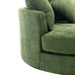 Orisfur Modern Chenille 360° Swivel Accent Barrel Chair with Storage Ottoman & 4 Pillows, Green Default -DTYStore