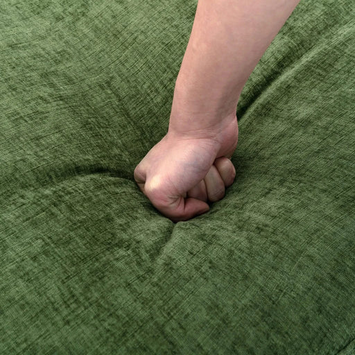 Orisfur Modern Chenille 360° Swivel Accent Barrel Chair with Storage Ottoman & 4 Pillows, Green Default -DTYStore