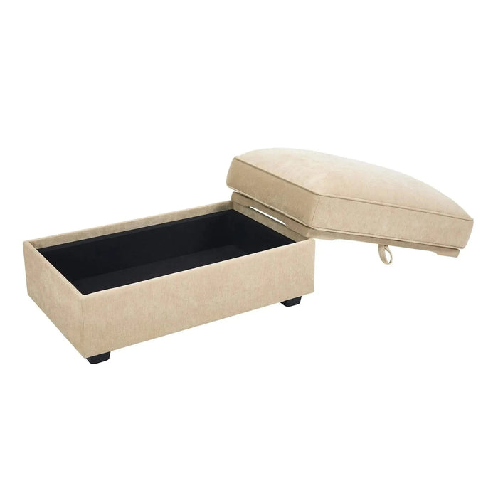 Ottoman - chenille Wheat -DTYStore