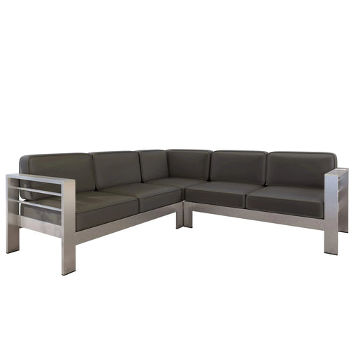 Outdoor 4 - Person Aluminum Patio Sectional set Default -DTYStore