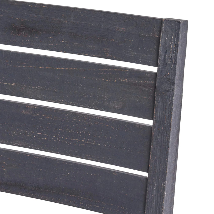 Outdoor 6-Seater Acacia Wood Dining Set with Bench,Dark Gray/Light Gray Default -DTYStore