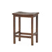 Outdoor Acacia Wood Counter Height Barstool, Set of 2, Mahogany Brown Finish Default -DTYStore