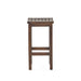 Outdoor Acacia Wood Counter Height Barstool, Set of 2, Mahogany Brown Finish Default -DTYStore