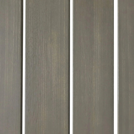 Outdoor Bar Stool with Slat Design and Metal Frame, Set of 2, Grey and Black Default -DTYStore