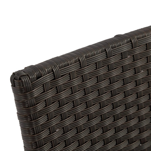 Outdoor Barstool with Hand Crafted Details, Dark Brown Default -DTYStore