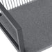 Outdoor Dining Set, Dining Chair Set of 6 + Aluminum Dining Table, Gray+Black Default -DTYStore