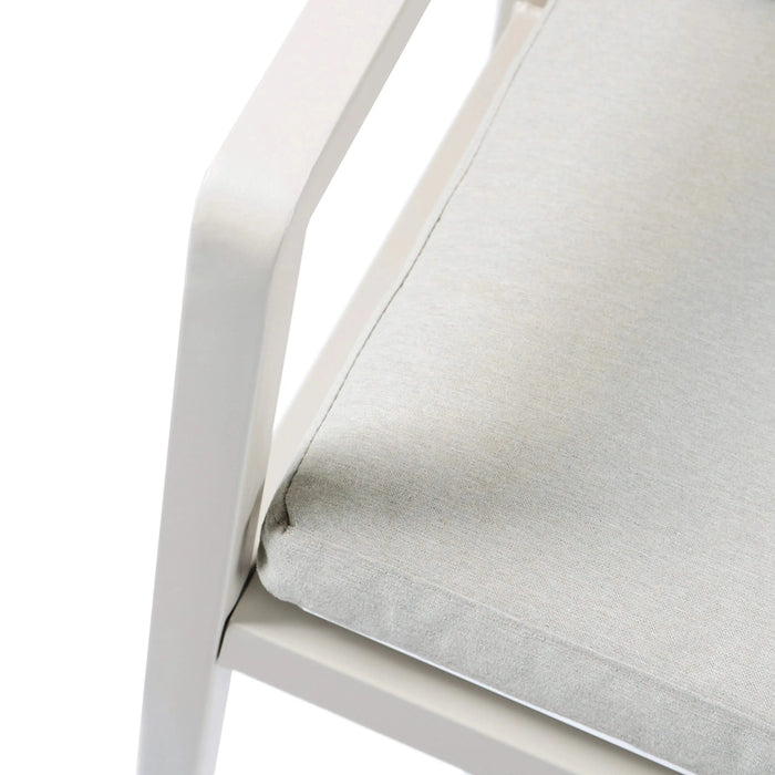 Outdoor Dining Set with Gray Dining Chairs, Acacia Wood Expandable Table, PE Rattan, Iron Frame Default -DTYStore