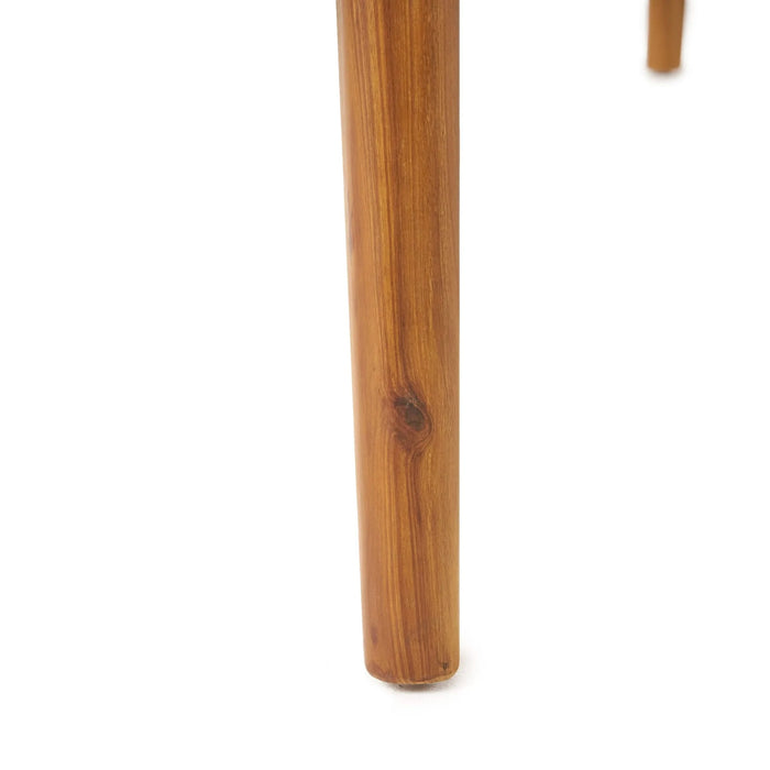 Outdoor Dining Set with Gray Dining Chairs, Acacia Wood Expandable Table, PE Rattan, Iron Frame Default -DTYStore