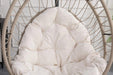 Outdoor Egg-shaped Hanging Chair with Stand, Patio Egg-shaped Swing Chair, Indoor Rocking Chair, Outdoor Hammock Egg-shaped Chair, Beige Default -DTYStore