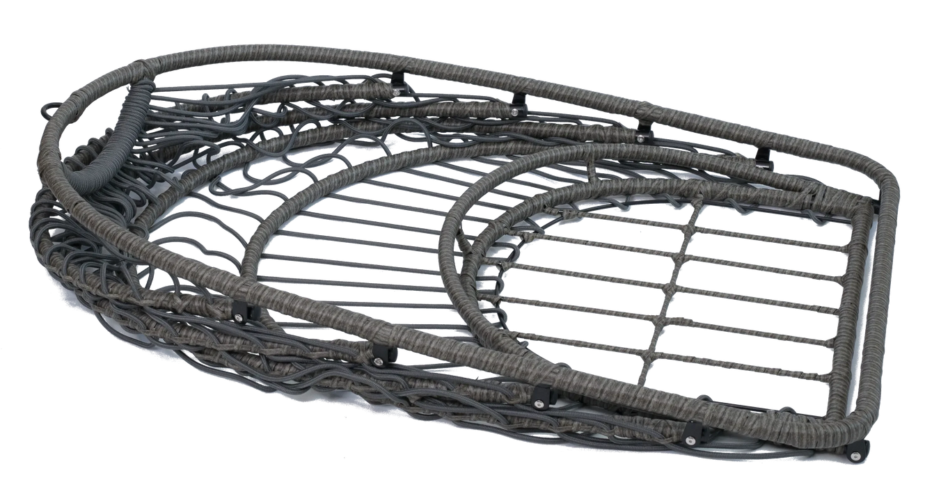 Outdoor Egg Hanging Chair with Stand, Patio Wicker Swing Egg Chair Indoor Swinging Chair Outdoor Hammock Egg Chair Default -DTYStore