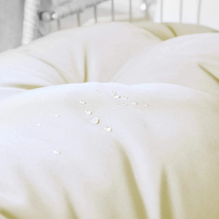 Outdoor Egg Hanging Chair with Stand, Patio Wicker Swing Egg Chair Indoor Swinging Chair Outdoor Hammock Egg Chair Off-white Default -DTYStore