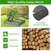 Outdoor Raised Garden Bed 48x48x10'', Tool-Free Assembly, Gray Solid Wood Planter Box Default -DTYStore