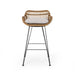 Outdoor Rattan Bar Chair with Metal Legs, Brown Default -DTYStore