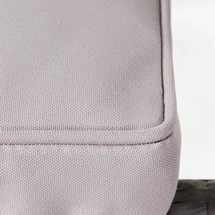 Outdoor Rattan Dining Set with 4 Dining Chairs,Grey Default -DTYStore