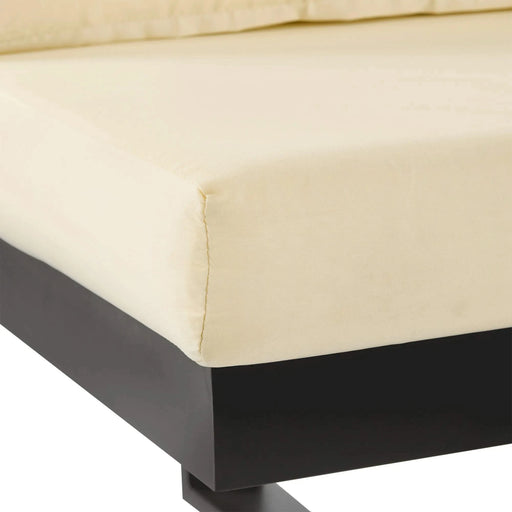 Outdoor Sectional Sofa Set with Adjustable Reclining Seats for Backyard, Poolside and Balcony, Beige, Iron and WPC Default -DTYStore