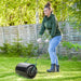 Outsunny 20-Inch Push/Tow Behind Lawn Roller Filled with 16 Gal Water or Sand, Perfect for Flattening Sod in the Garden Default -DTYStore