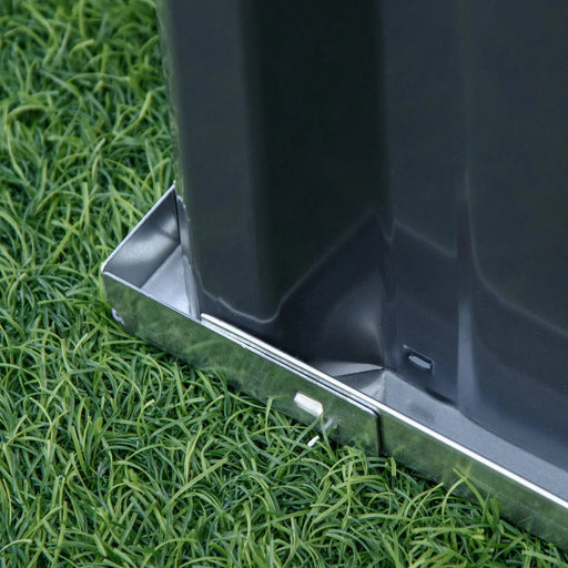 Outsunny 8.5' x 3' x 1' Raised Garden Bed, Galvanized Metal Planter Box for Vegetables Flowers Herbs, Dark Gray Default -DTYStore