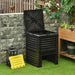 Outsunny Garden Compost Bin 80 Gallon Outdoor Large Capacity Composter Fast Create Fertile Soil Aerating Box, Easy Assembly, Yellow - DTY Store