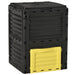 Outsunny Garden Compost Bin 80 Gallon Outdoor Large Capacity Composter Fast Create Fertile Soil Aerating Box, Easy Assembly, Yellow - DTY Store