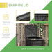 Outsunny Garden Compost Bin 80 Gallon Outdoor Large Capacity Composter Fast Create Fertile Soil Aerating Box, Easy Assembly, Yellow - DTY Store
