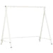 Outsunny Metal Porch Swing Stand, Heavy Duty Swing Frame, Hanging Chair Stand Only, 528 LBS Weight Capacity, for Backyard, Patio, Lawn, Playground, White Default -DTYStore
