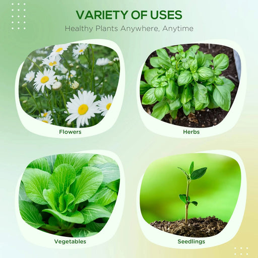 Outsunny Raised Garden Bed, Elevated Planter Box with Rattan Wicker Look, Tool Storage Shelf, Portable Design for Herbs, Vegetables, Flowers, Gray Default -DTYStore