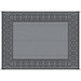 Outsunny Reversible Outdoor Rug, 9' x 12' Waterproof Plastic Straw Floor Mat, Portable RV Camping Carpet, Large Floor Mat for Backyard, Deck, Picnic, Beach, Black & Gray Border Default -DTYStore