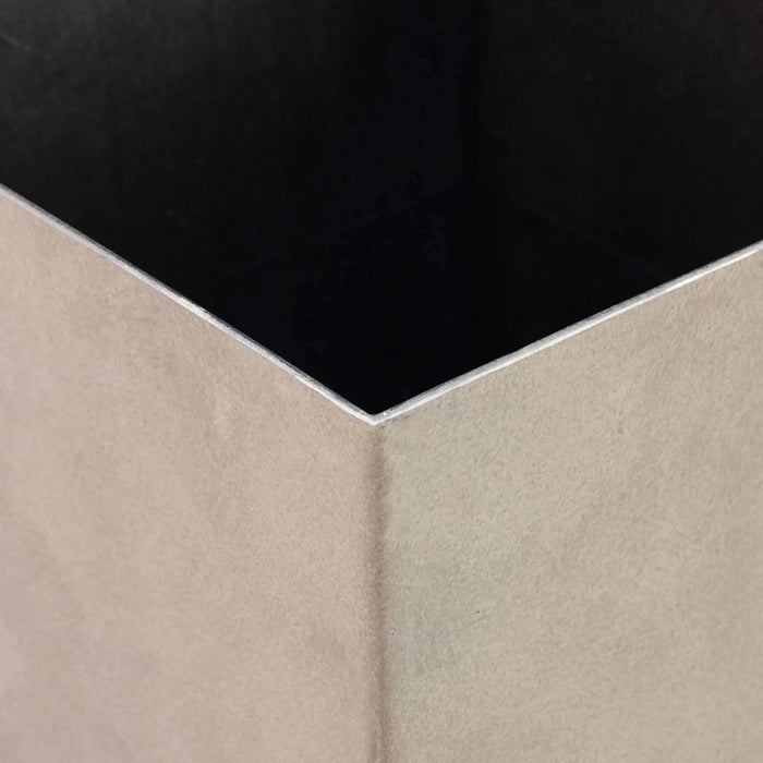 Outsunny Set of 3 Tall Planters with Drainage Hole, 28' Outdoor Flower Pots, Indoor Planters for Porch Patio and Deck, Gray Default -DTYStore