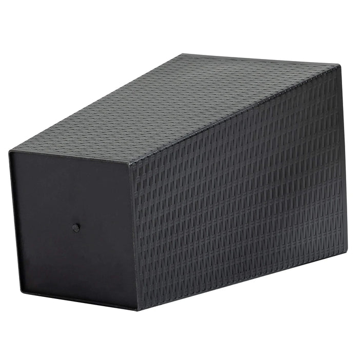 Outsunny Set of 3 Tall Planters with Drainage Hole, Outdoor Flower Pots, Indoor Planters for Porch, Front Door, Entryway, Patio and Deck, Black Default -DTYStore