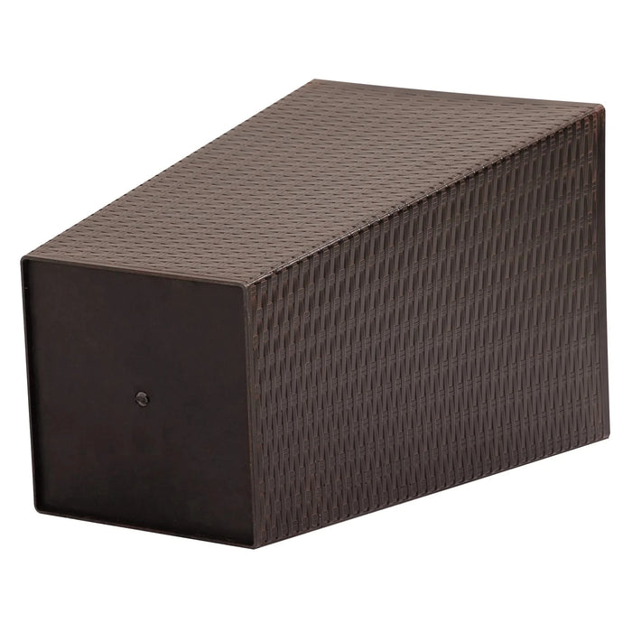 Outsunny Set of 3 Tall Planters with Drainage Hole, Outdoor Flower Pots, Indoor Planters for Porch, Front Door, Entryway, Patio and Deck, Brown Default -DTYStore