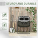 Outsunny Tumbling Compost Bin Outdoor 360° Dual Chamber Rotating Composter 43 Gallon, Green - DTY Store