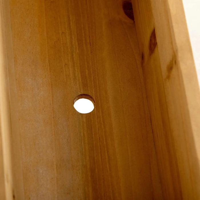 Outsunny Wooden Plant Trellis Stand with 5 Hanging Planter Boxes, Freestanding Outdoor Plant Stand for Patio, Garden, Balcony, Porch Default -DTYStore