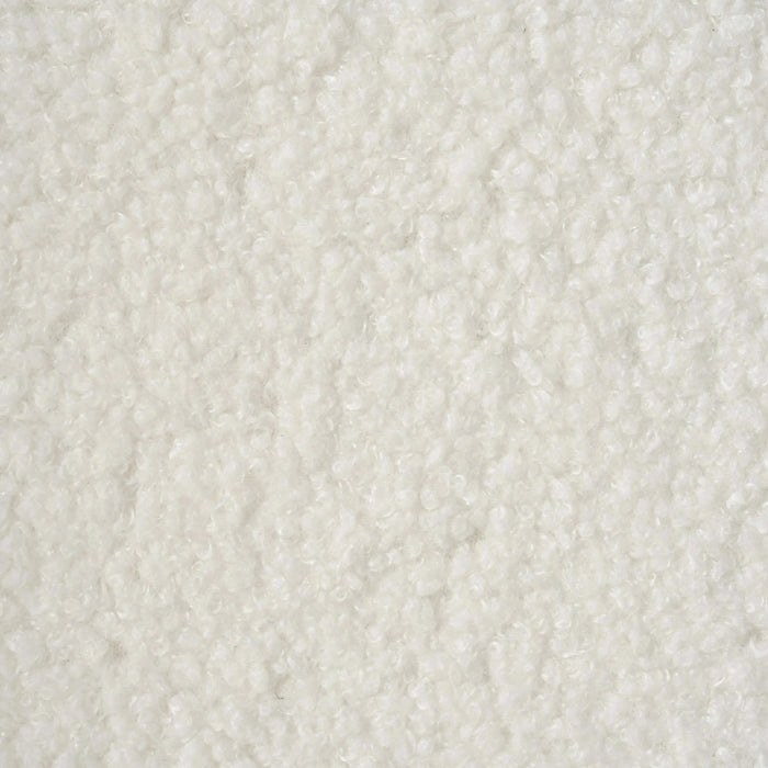 Oversized Accent Chair, Upholstered Living Room Chairs Single Sofa Chair with Walnut Legs, Curved handrail, White Default -DTYStore