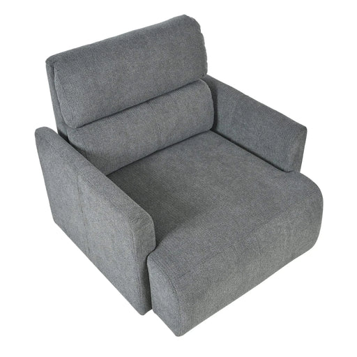 Oversized Chair w/Storage Ottoman, Wide Accent Armchair Chair for Living Room, Modern Lounge Chair, Upholstered Mid-Century Reading Chair, Comfy Living Room Chair, Deep Seat Sofa Couch(Dark Gray) Default -DTYStore