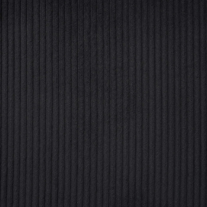 Oversized Sectional Sofa 115.3' U-Shaped Sofa with Chaise Lounge and Three Soft Throw Pillows, Black Corduroy Fabric Default -DTYStore