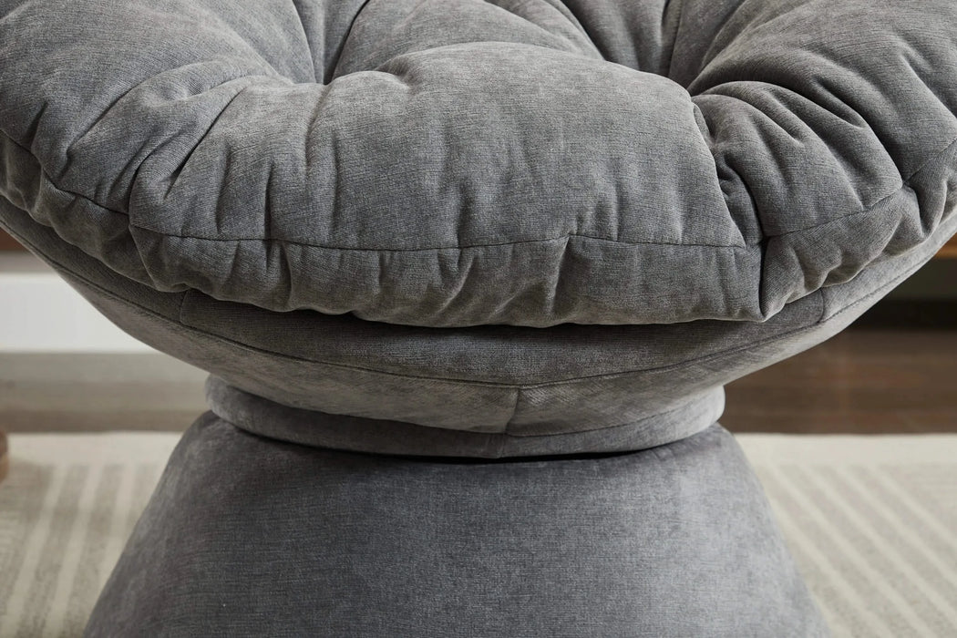 Oversized Swivel Accent Chair, 360 Swivel Barrel Chair, Papasan Chair for Living Room Bedroom Default -DTYStore