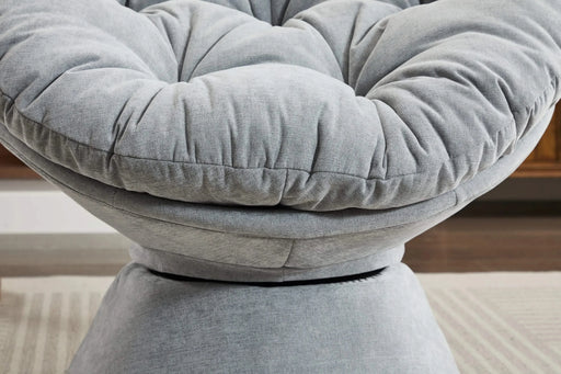 Oversized Swivel Accent Chair, 360 Swivel Barrel Chair, Papasan Chair for Living Room Bedroom Default -DTYStore