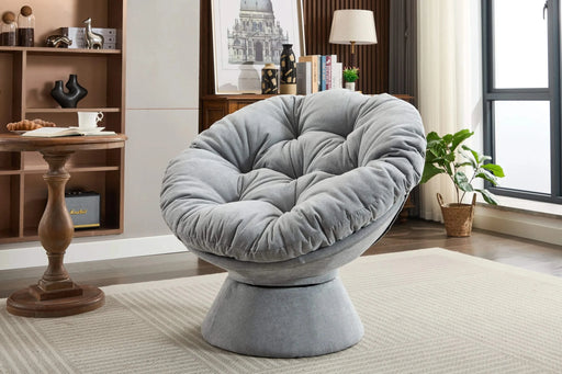 Oversized Swivel Accent Chair, 360 Swivel Barrel Chair, Papasan Chair for Living Room Bedroom Default -DTYStore