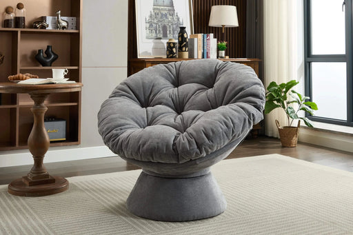 Oversized Swivel Accent Chair, 360 Swivel Barrel Chair, Papasan Chair for Living Room Bedroom Default -DTYStore