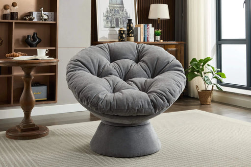 Oversized Swivel Accent Chair, 360 Swivel Barrel Chair, Papasan Chair for Living Room Bedroom Default -DTYStore
