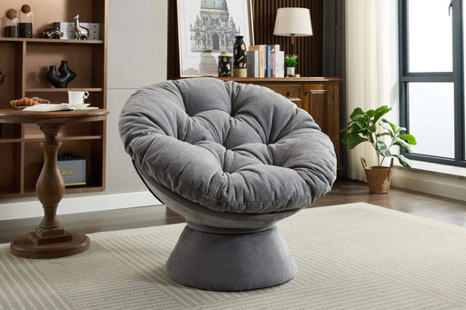 Oversized Swivel Accent Chair, 360 Swivel Barrel Chair, Papasan Chair for Living Room Bedroom Default -DTYStore